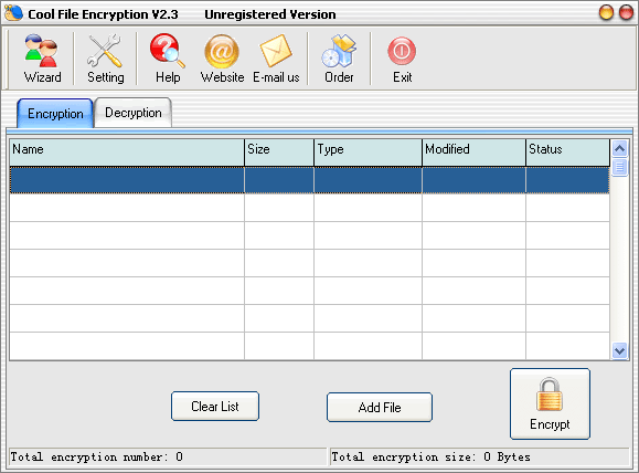 Cool File Encryption Screenshot
